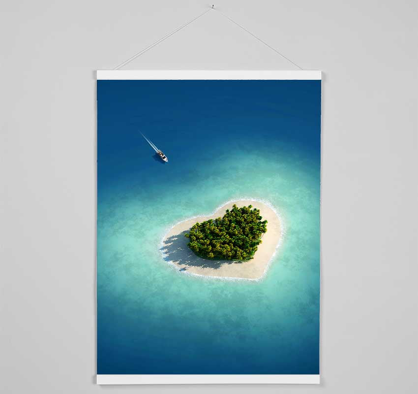 Lovers Island Hanging Poster - Wallart-Direct UK