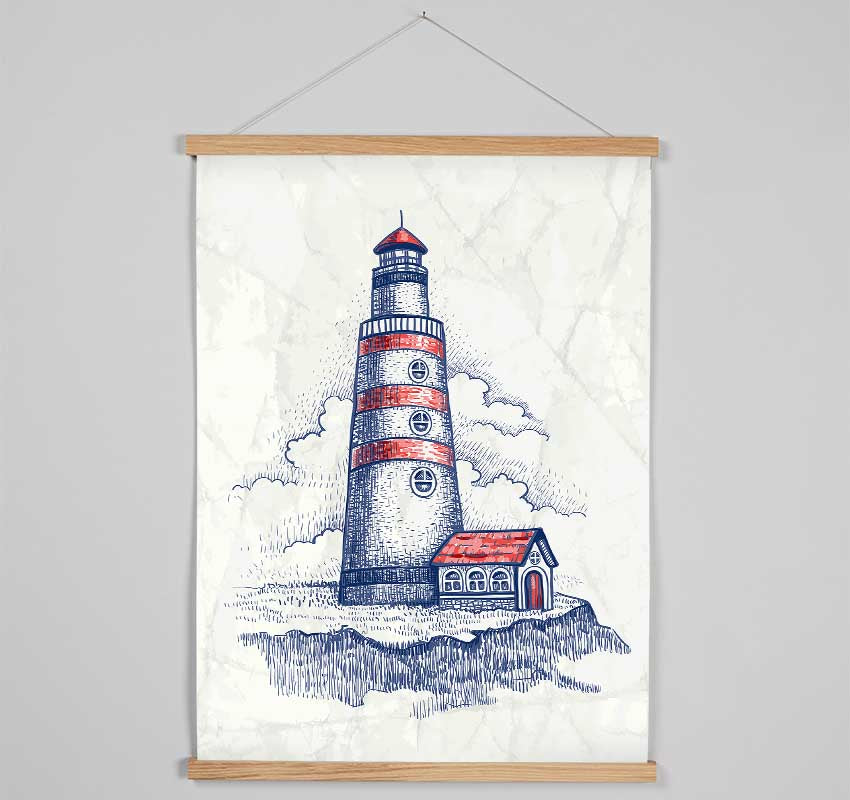 Lighthouse Watch Hanging Poster - Wallart-Direct UK