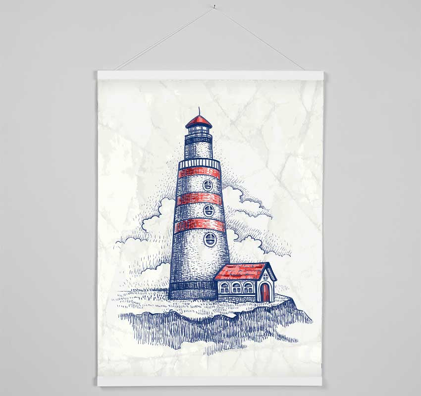 Lighthouse Watch Hanging Poster - Wallart-Direct UK