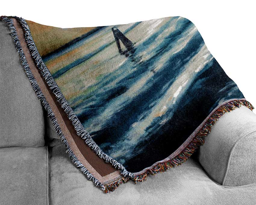 Ocean Blues 1 Woven Blanket