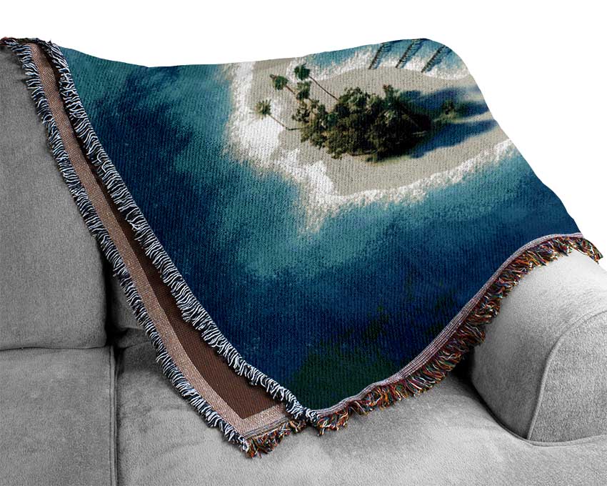 The Perfect Island Getaway Woven Blanket