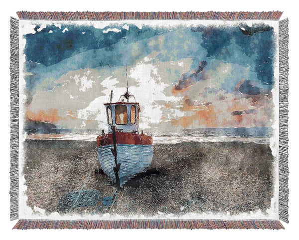 Sailboat Shores Woven Blanket