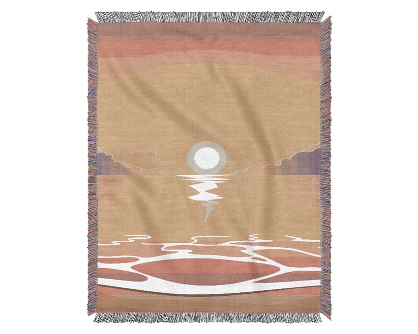 Peach Calm Woven Blanket