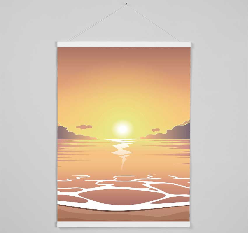 Peach Calm Hanging Poster - Wallart-Direct UK