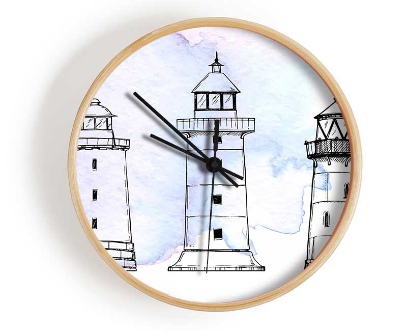 The Structure Of The Lighthouses Clock - Wallart-Direct UK