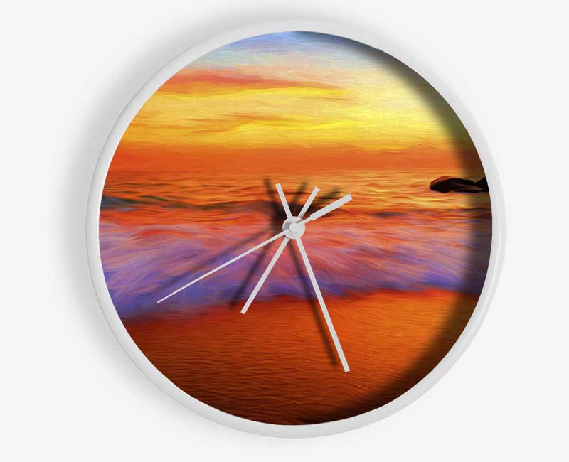 Movement Of The Ocean Waves Clock - Wallart-Direct UK