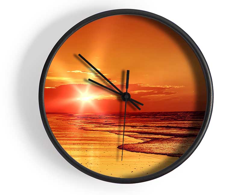 As The Sun Comes Through The Clouds Clock - Wallart-Direct UK