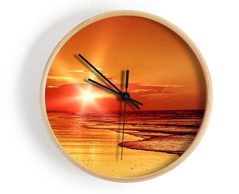 As The Sun Comes Through The Clouds Clock - Wallart-Direct UK