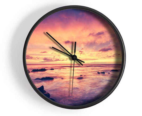 Retro Ocean Clock - Wallart-Direct UK