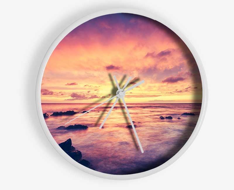 Retro Ocean Clock - Wallart-Direct UK