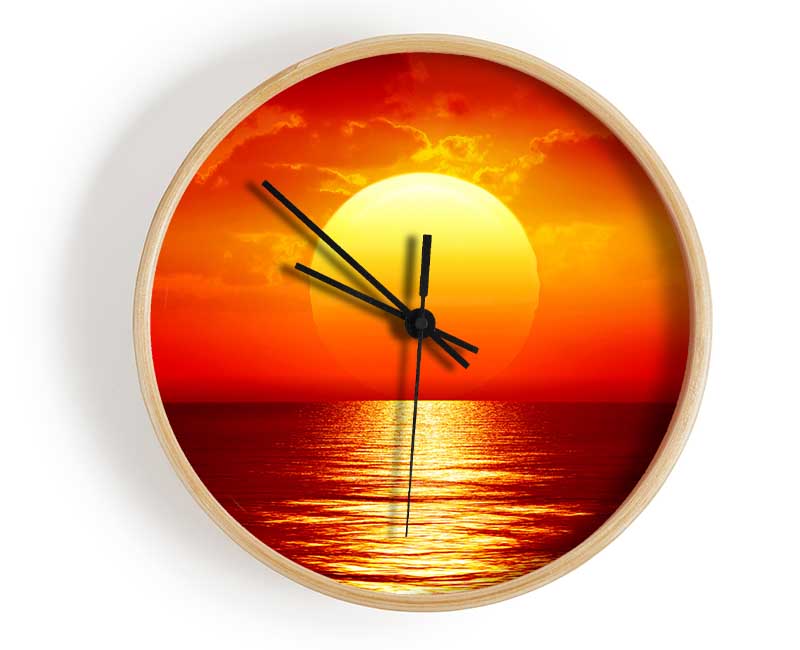 Fire Glow 2 Clock - Wallart-Direct UK