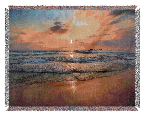 Beach Waves Woven Blanket