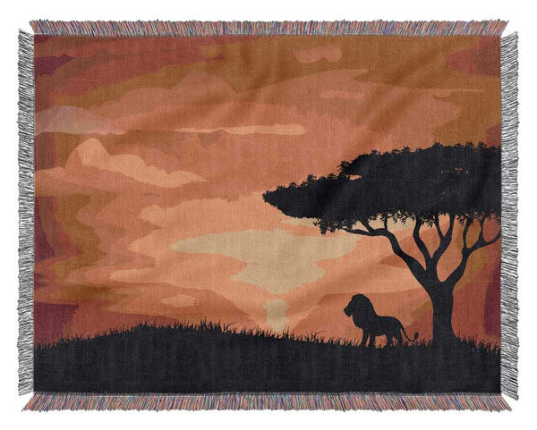 King Of The Jungle Sun Blaze Woven Blanket