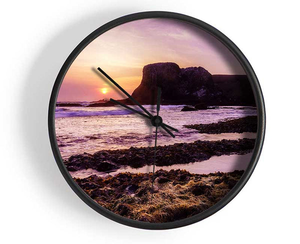 Purple Lighthouse Watch Clock - Wallart-Direct UK