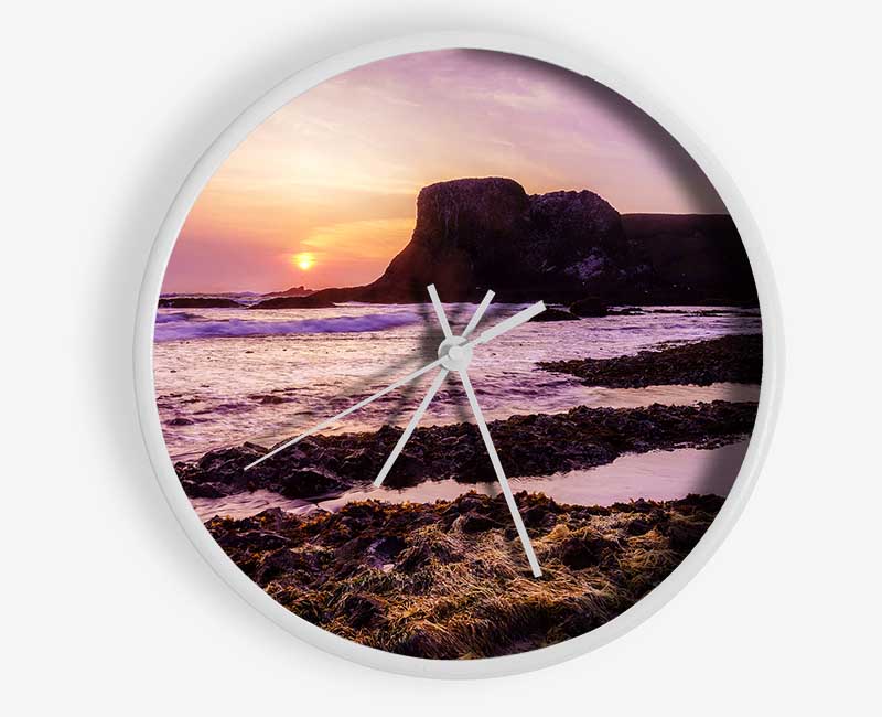 Purple Lighthouse Watch Clock - Wallart-Direct UK