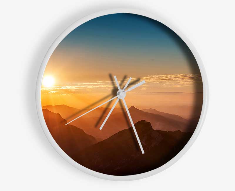 Blazing Sun Glory Clock - Wallart-Direct UK