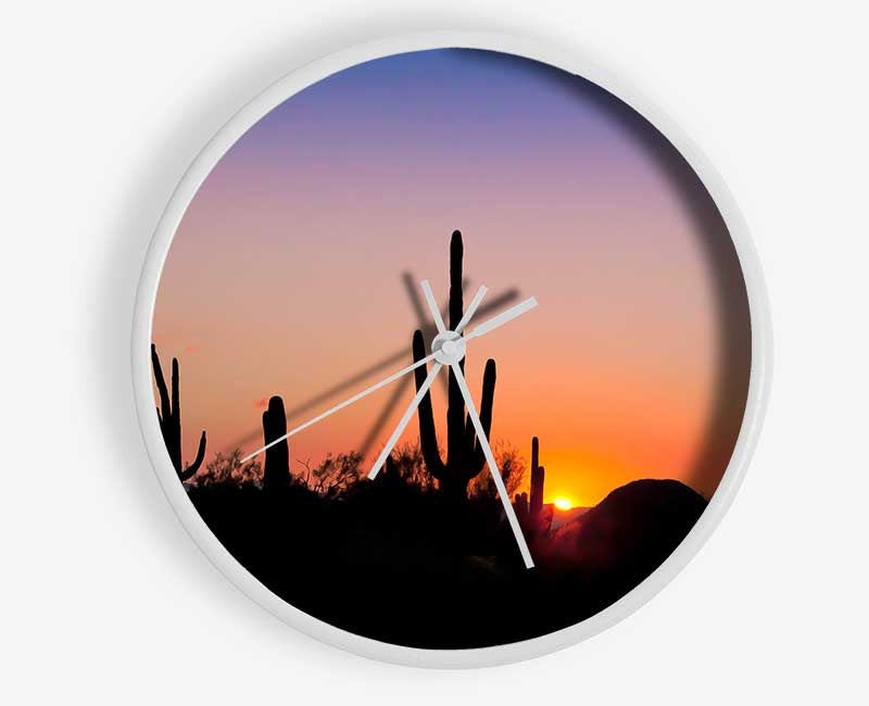 Desert Sun Glow Clock - Wallart-Direct UK