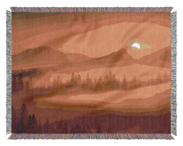 Sunrise Morning Glory Woven Blanket