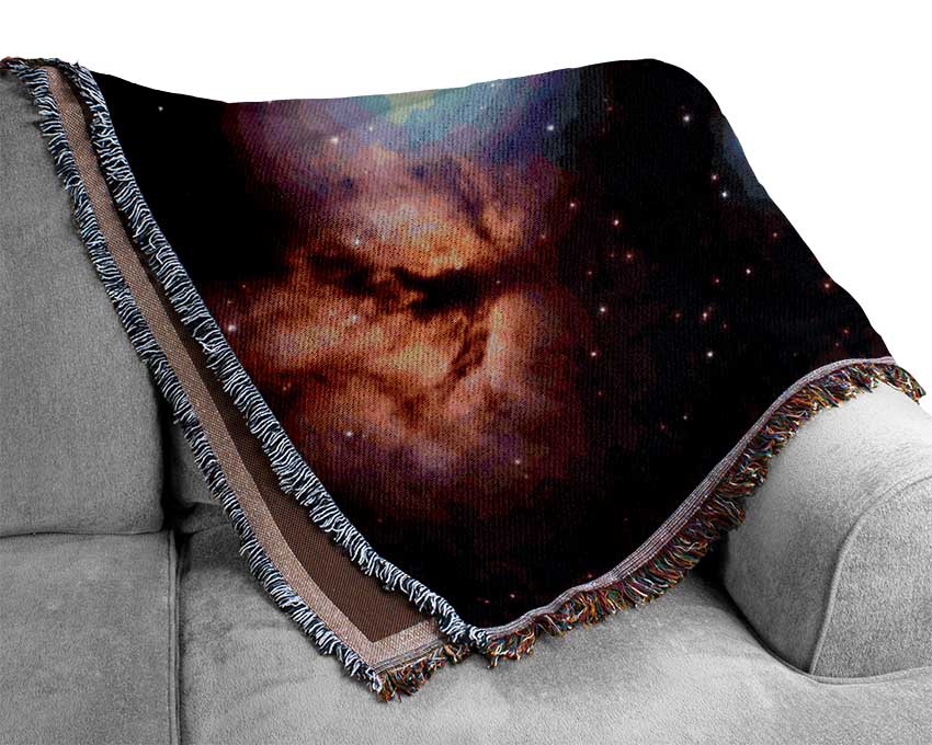 Horsehead Nebula Red Woven Blanket