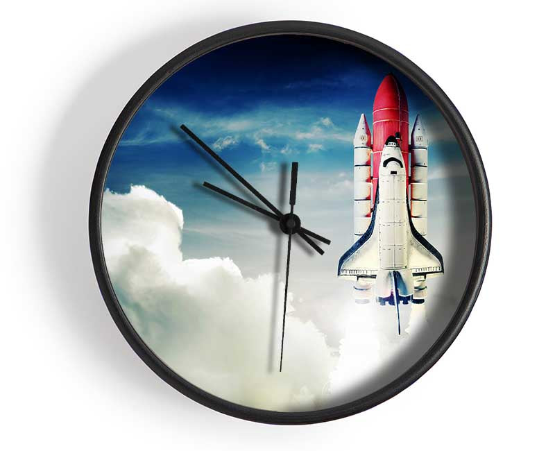 Rocket Launch 1 Clock - Wallart-Direct UK