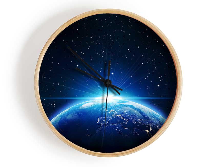 Earth From Above Clock - Wallart-Direct UK