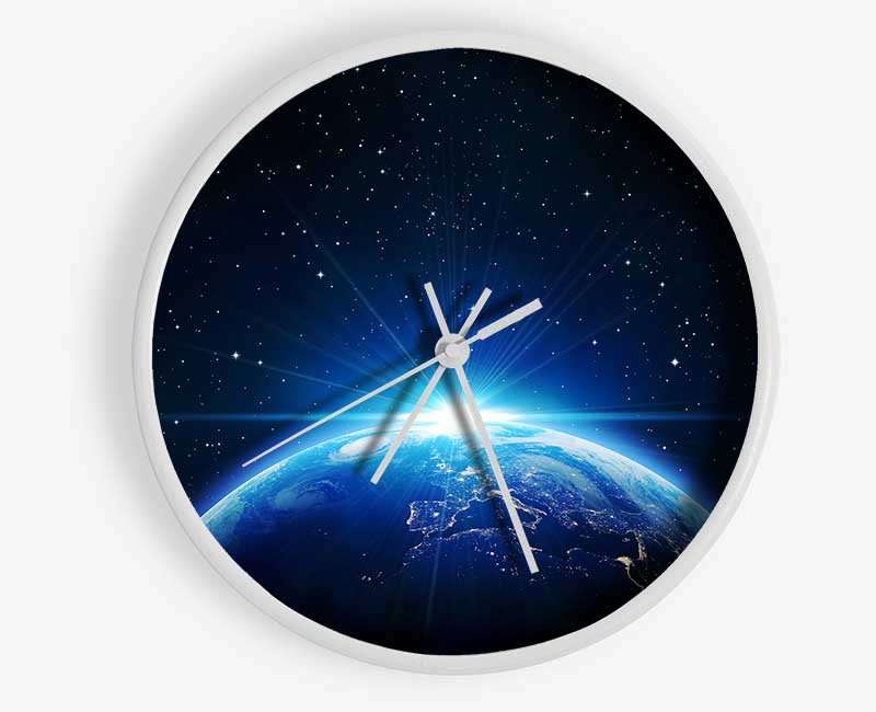 Earth From Above Clock - Wallart-Direct UK