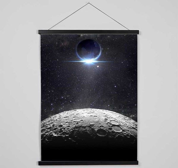 The Earth And The Moon Hanging Poster - Wallart-Direct UK