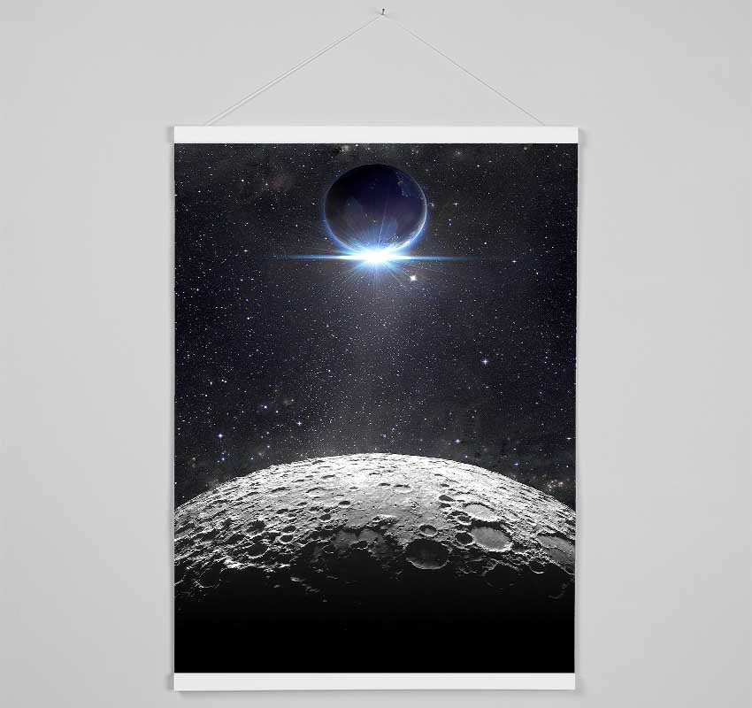 The Earth And The Moon Hanging Poster - Wallart-Direct UK