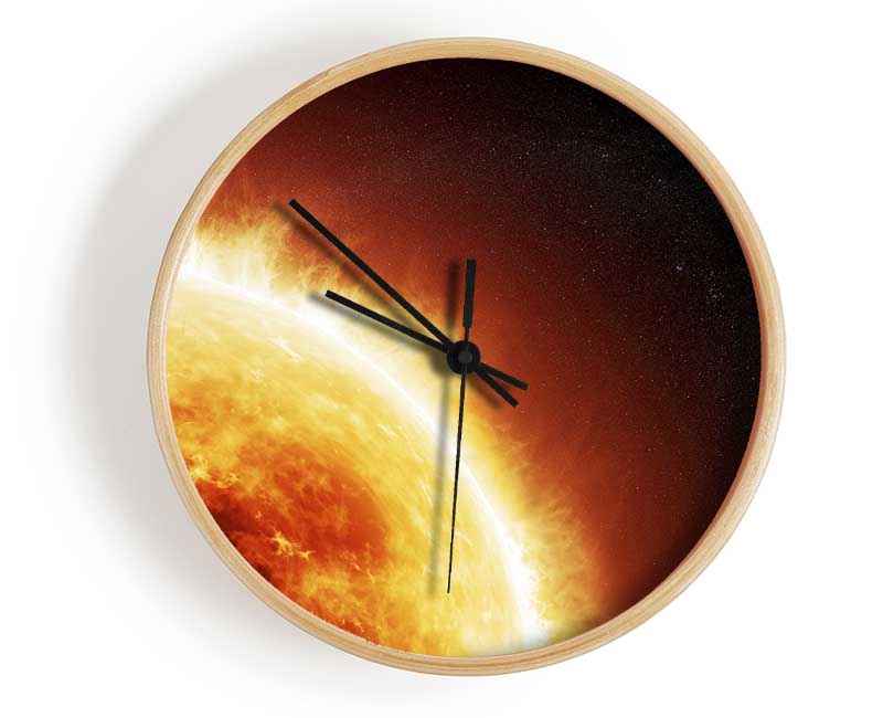 Fire Sun Glow Clock - Wallart-Direct UK