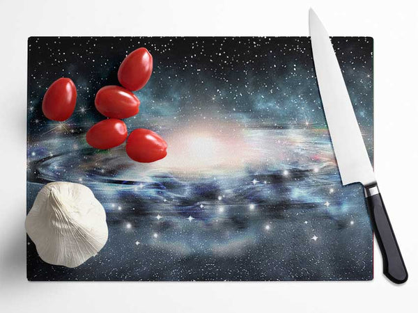 Galaxy Of Stars Glass Chopping Board