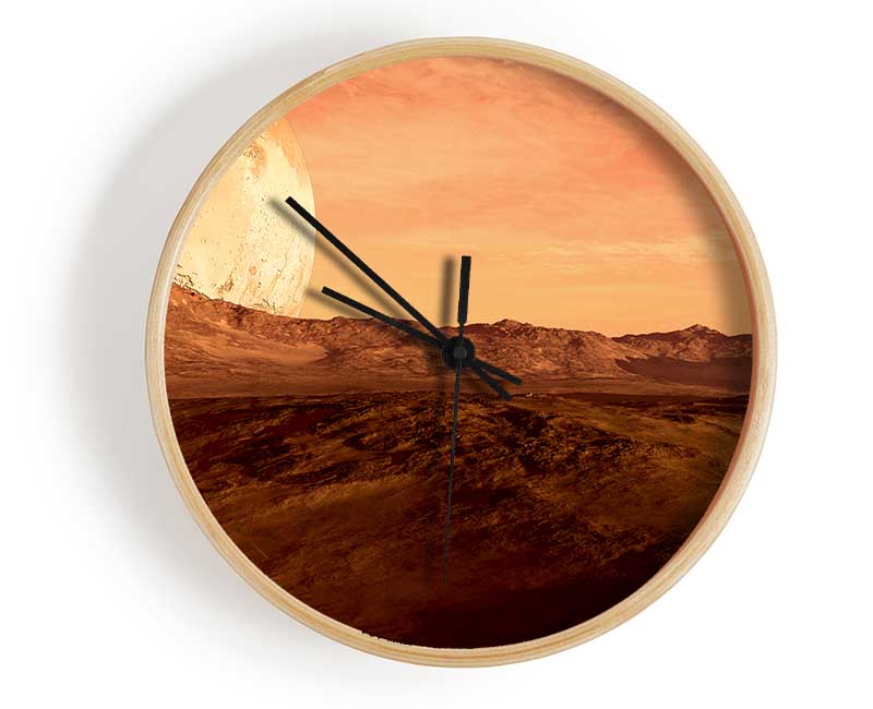 The Moon On Mars Clock - Wallart-Direct UK