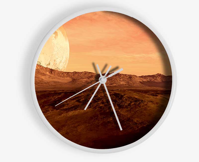 The Moon On Mars Clock - Wallart-Direct UK