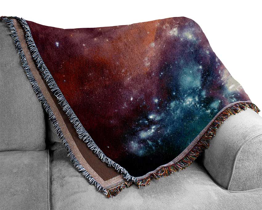 Horsehead Nebula Pink Woven Blanket