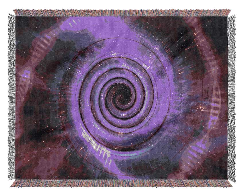 Wormhole Pink Woven Blanket