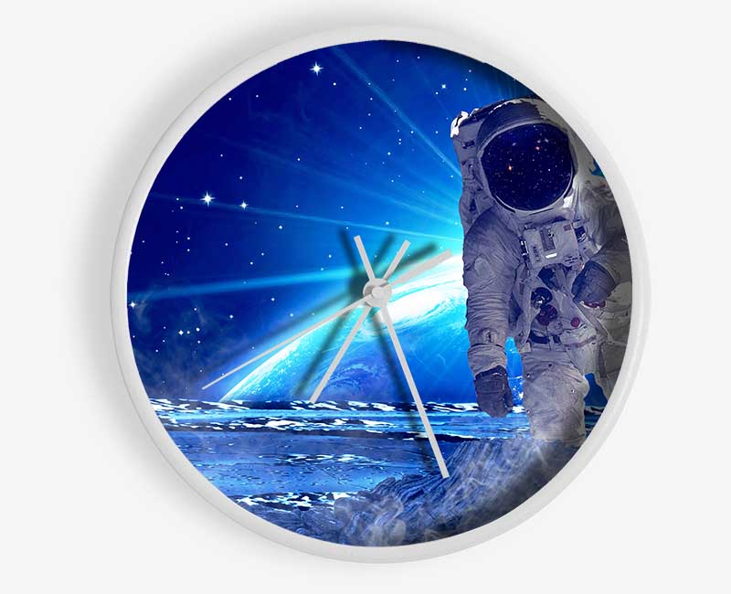 Astronaut Above Clock - Wallart-Direct UK