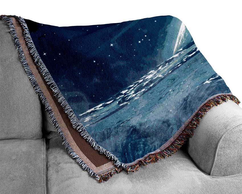 Astronaut Above Woven Blanket