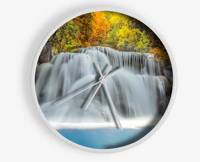 Gentle Forest Waters Clock - Wallart-Direct UK