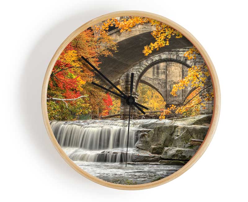 Bridge In The Forest Clock - Wallart-Direct UK