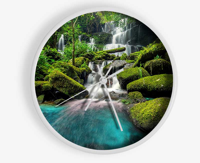 Green Delight Clock - Wallart-Direct UK