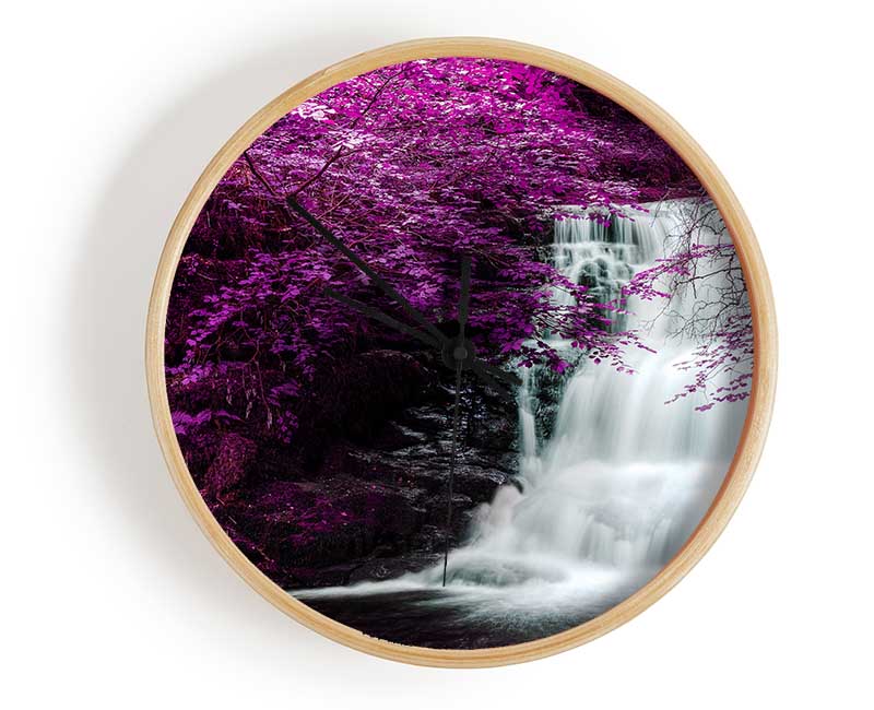 Purple Tree Beauty Clock - Wallart-Direct UK