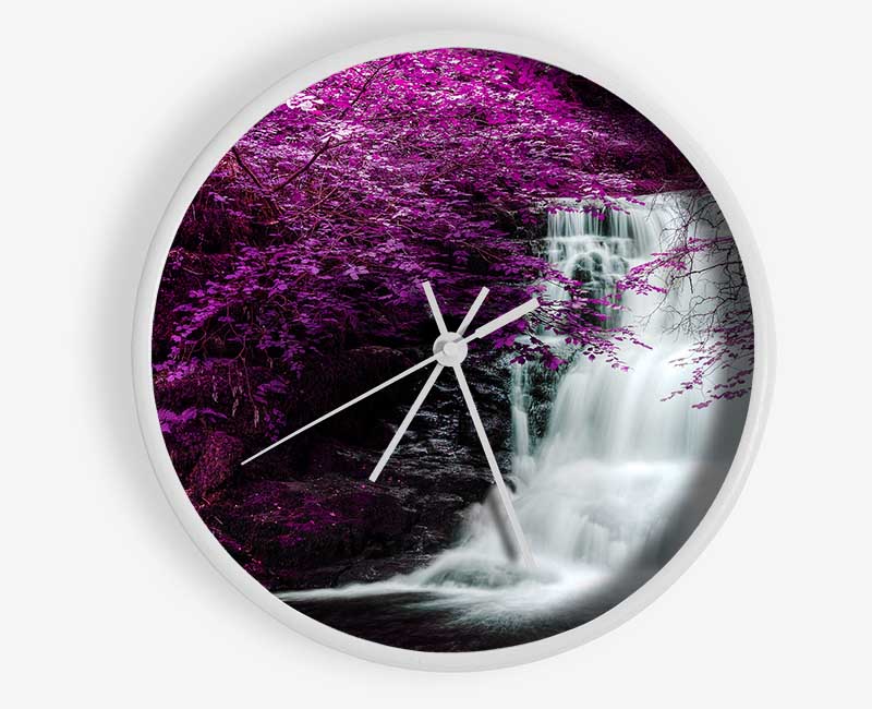 Purple Tree Beauty Clock - Wallart-Direct UK