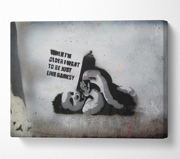 Picture of Be like Banksy Canvas Print Wall Art