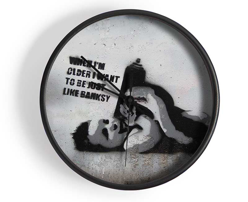 Be like Banksy Clock - Wallart-Direct UK