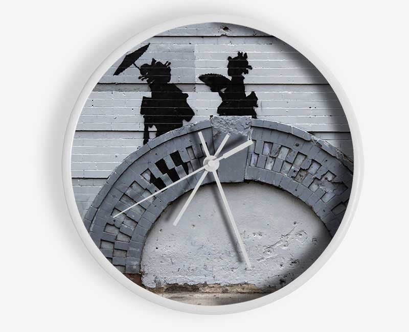 Geisha Bridge Clock - Wallart-Direct UK