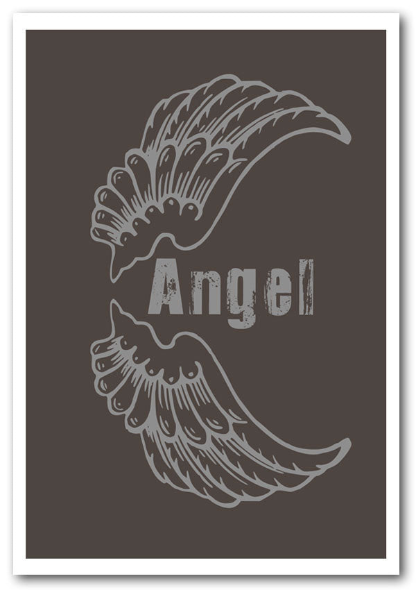 Girls Room Quote Angel Wings 3 Chocolate