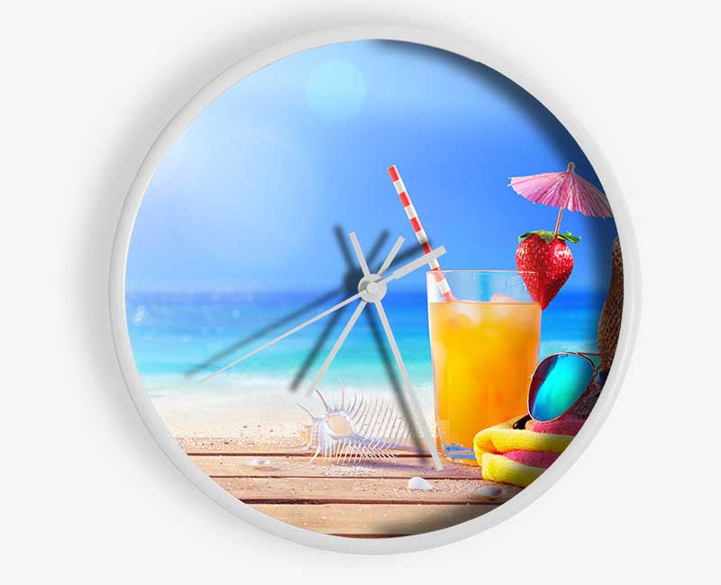 Relax by the beach Clock - Wallart-Direct UK