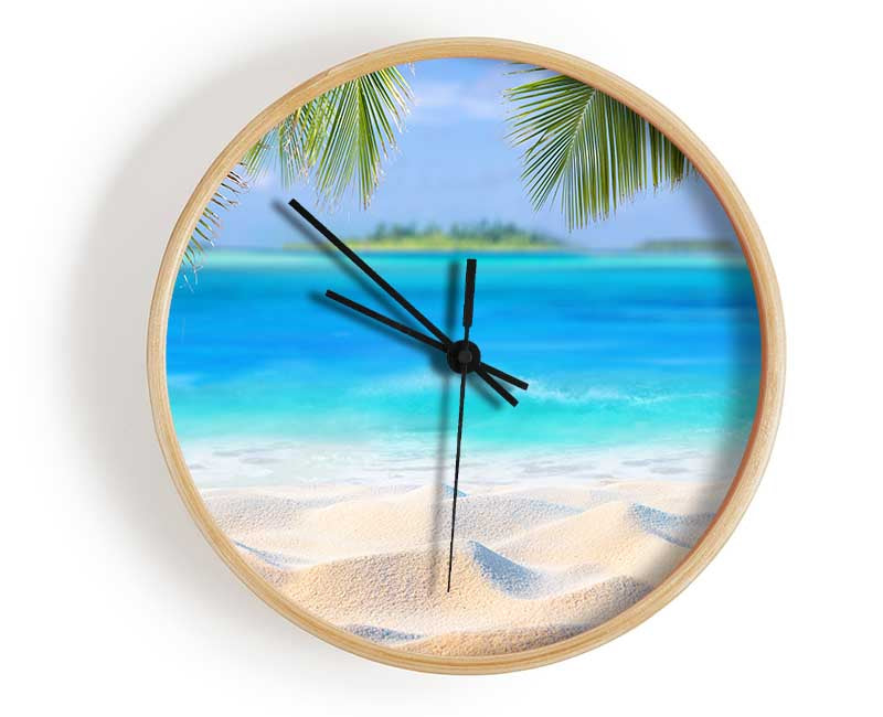 Palm Beach Island Sea Clock - Wallart-Direct UK