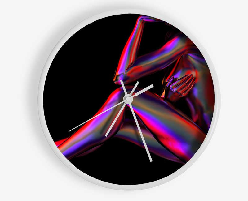 Neon Naked Body Clock - Wallart-Direct UK