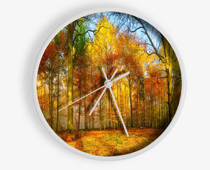 Autumn Forest soft Clock - Wallart-Direct UK