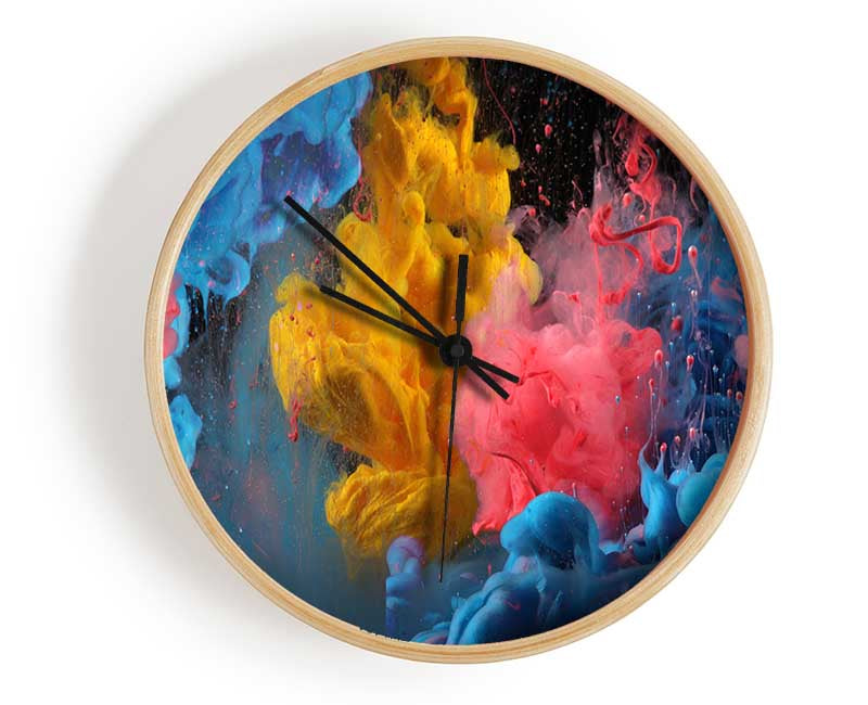 Paint Cloud In Water Clock - Wallart-Direct UK